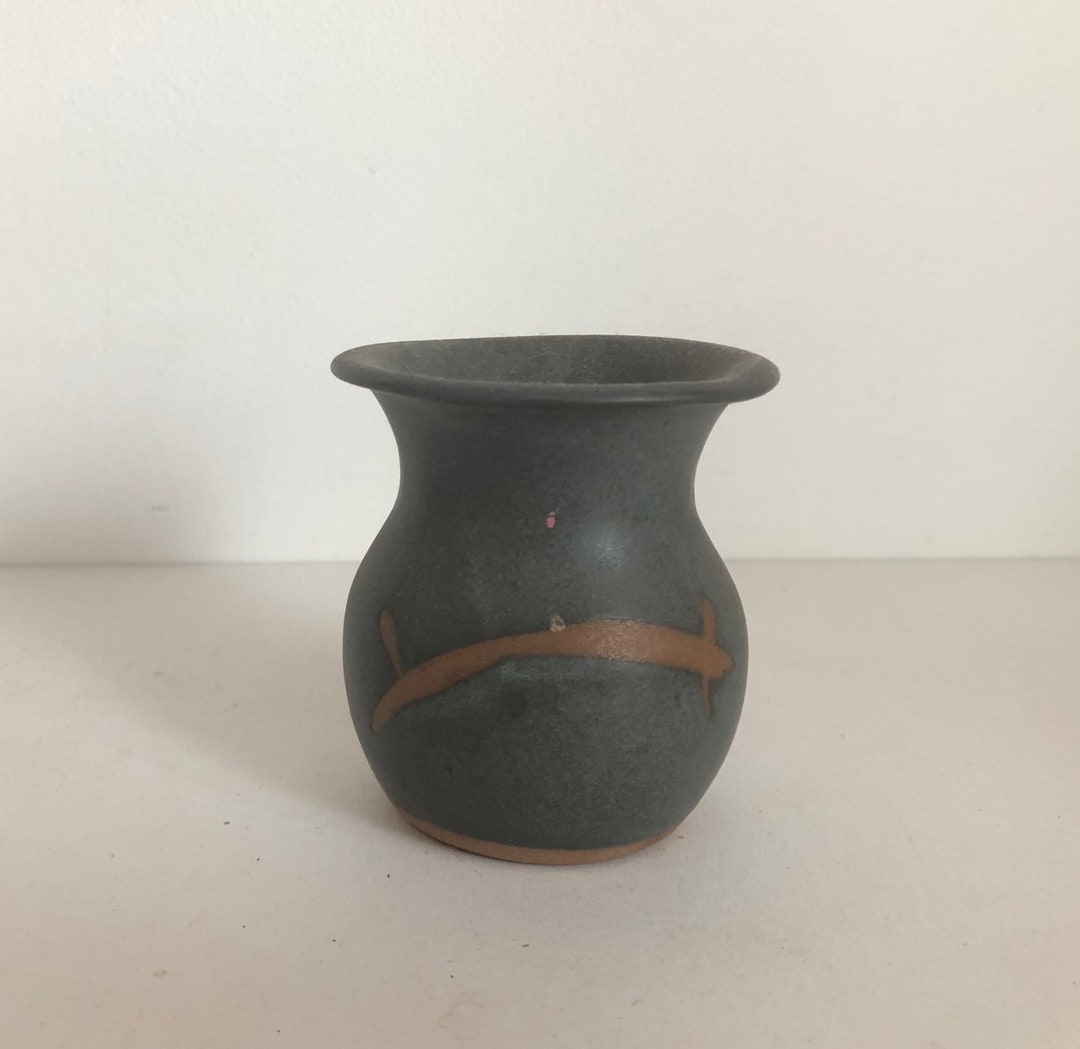 Vintage Lyncharm Nova Scotia Canadian Studio Pottery Mini Vase Etsy