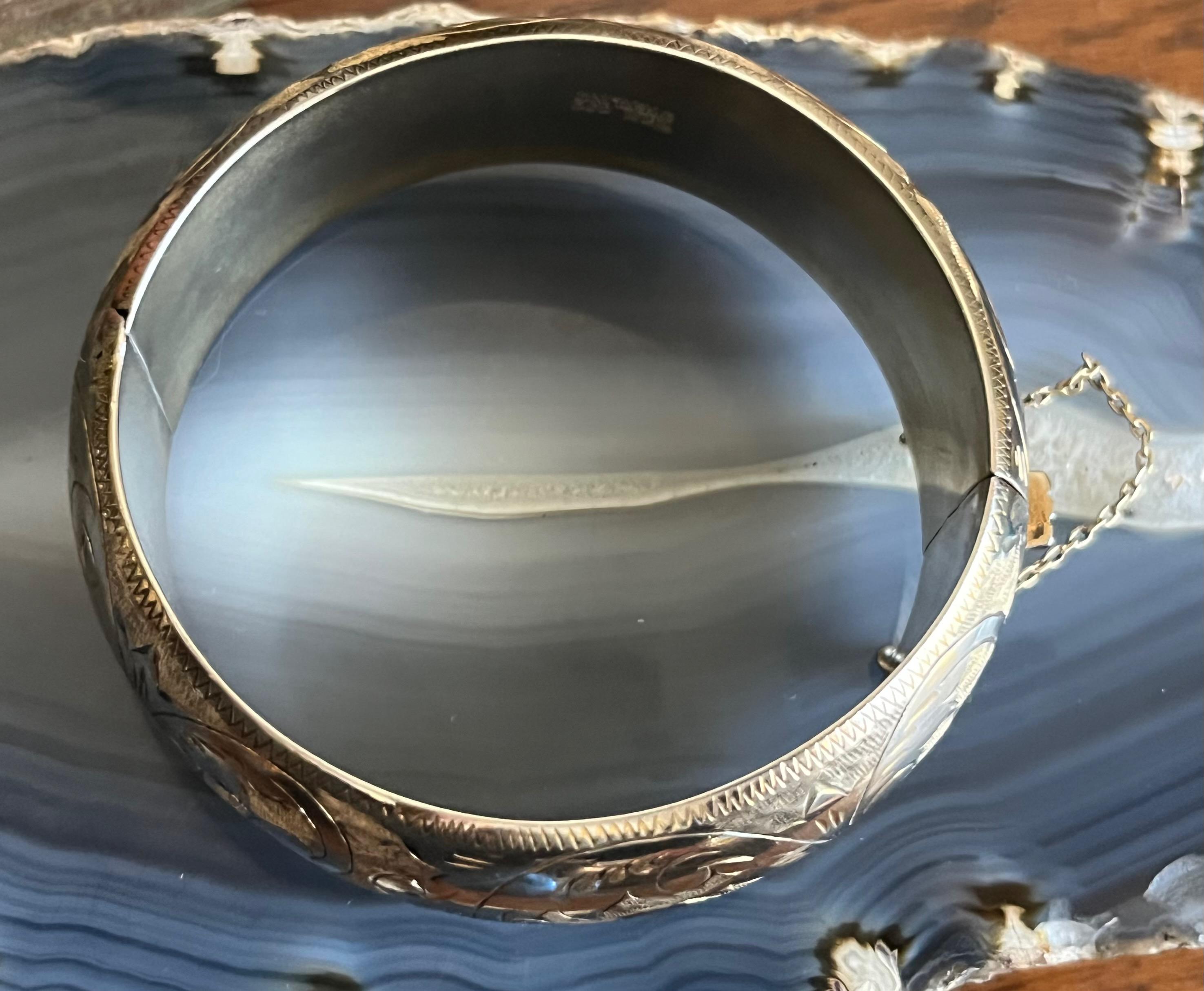 3*9様 希少 SIAM STERLING 刻印 シルバーバングル 2点 約31 ヴィンテージ ワイド サイアム スターリングシルバー 刻印入り