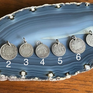 CHOICE Antique Victorian Sterling Silver Coin Love Tokens