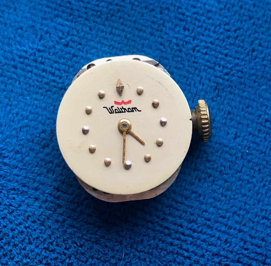 Vintage Mid Century Waltham Ladies Wrist Watch With Leaf Etsy