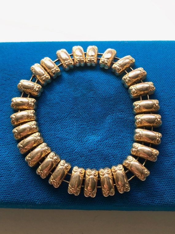 Bracelet extensible victorien ou édouardien antique en or rempli ou laminé d'or - France Bracelet extensible victorien ou édouardien antique en or rempli ou laminé d'or - France