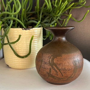 Mid Century MCM SDW Stoneware Designs West Pottery Vase California Pottery