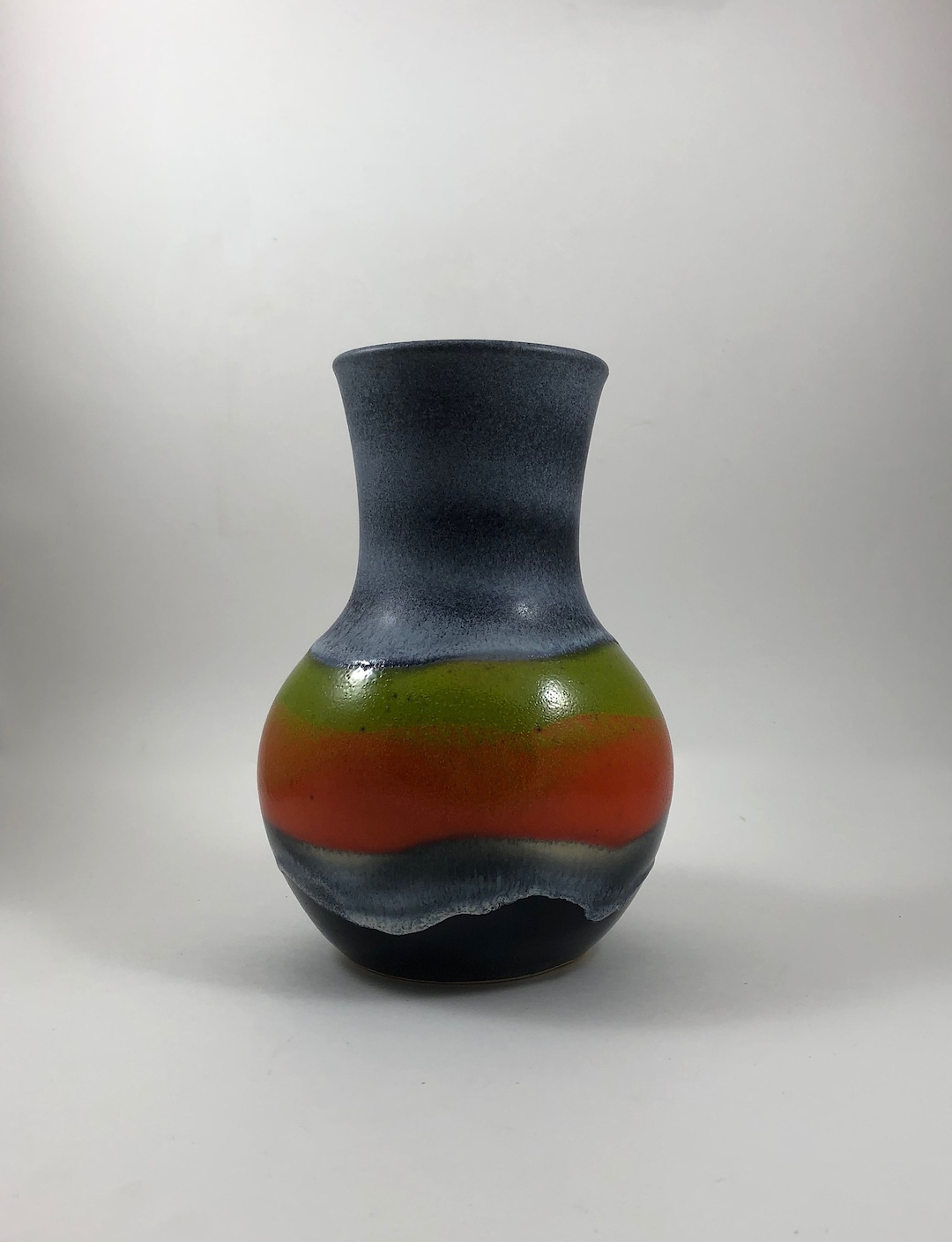 Mid Century Modern Dumler & Breiden 121 21 Fat Lava Era Orange