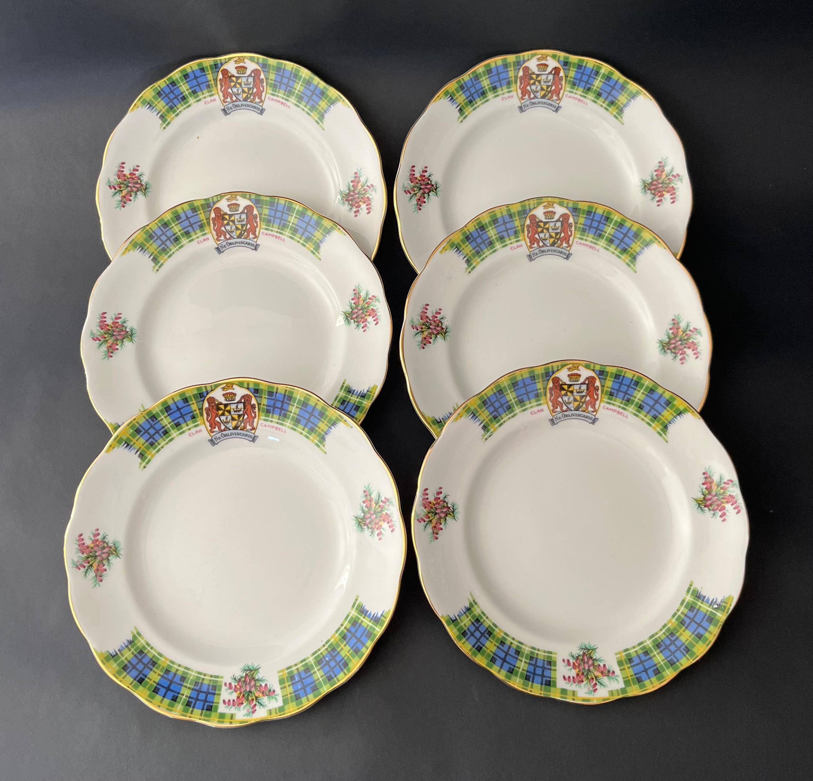 6 Available Royal Standard Bone China Bonnie Scotland 6 & 3/8th