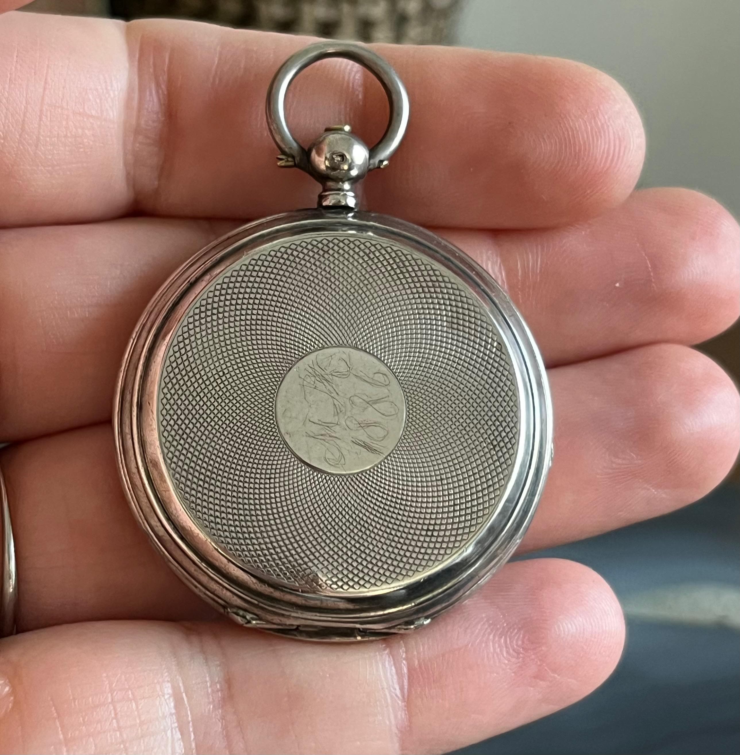 Antique 875 Silver Tobias Swiss Key Wind Hunter Pocket Watch - Etsy