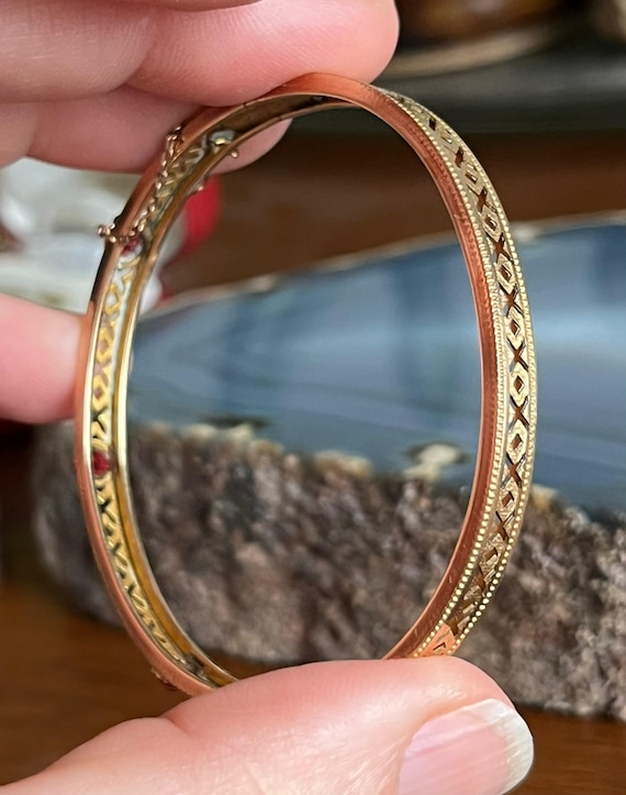 Antique Victorian Gold Filled Paste Ruby Small Ch… - image 11