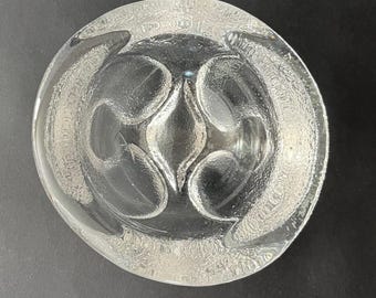 Bol de cristal austriaco antiguo Claus Josef Riedel, riñonera