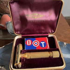 1948 - 1950 ? Rasoir de sûreté vintage Gillette Aristocrat en étui
