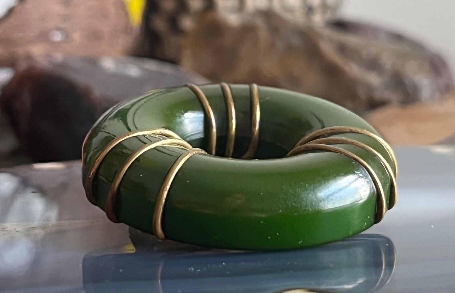 Vintage Green Bakelite Disk Circle Live Preserver Brooch - Etsy