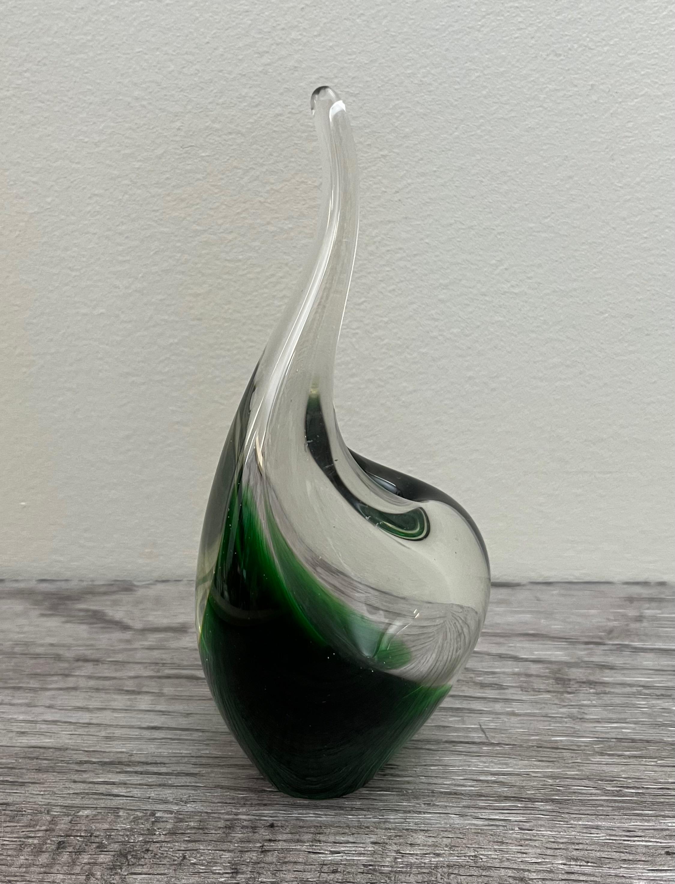 Vintage 1957 MCM Mid Century Holmegaard per Lutken Flamingo or