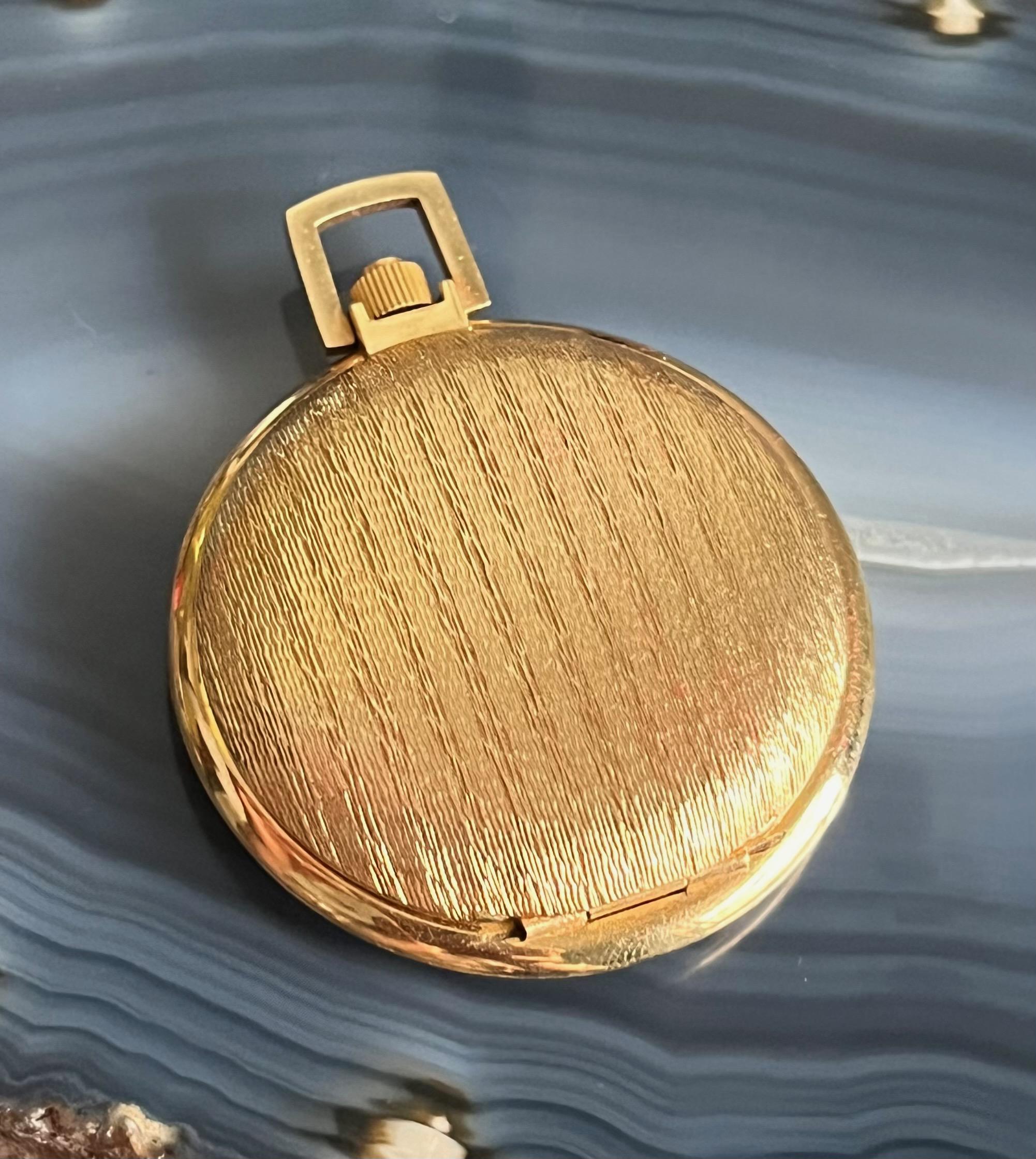 Vintage Gold Tone Birks 17j Swiss Made Hunter Pocket Watch