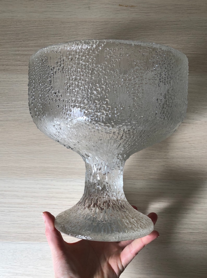 Vintage Mid Century Modern Iittala Finland Hopla Large Compote Etsy