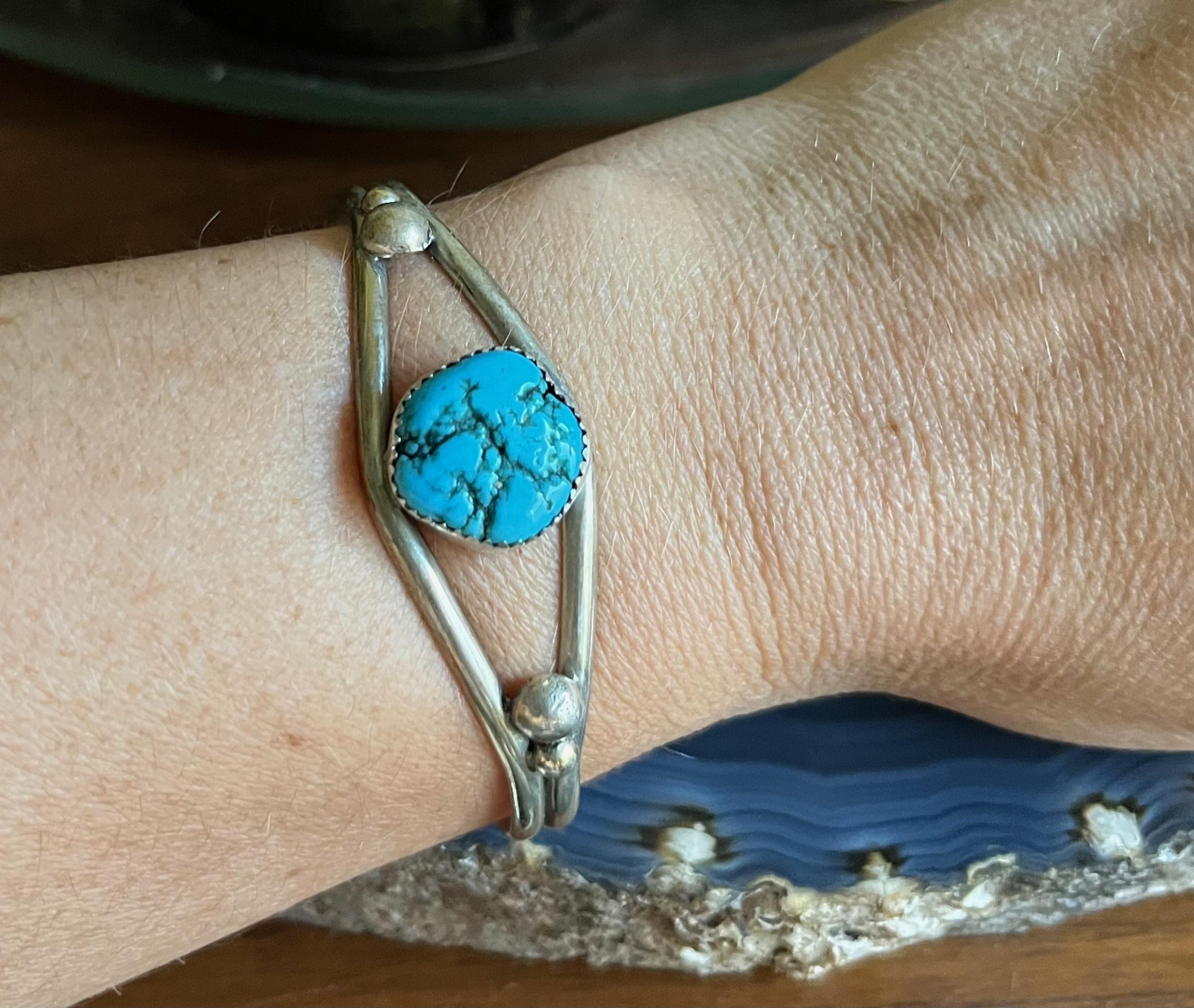 Old Pawn Vintage Native American HT Nez Navajo Sterling Silver