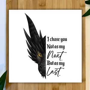 As My Last Print |Fourth Wing Art | Licensed Bookish Merch | Tairn and Andarna |  Onyx Storm| Art Prints | Iron Flame Merch