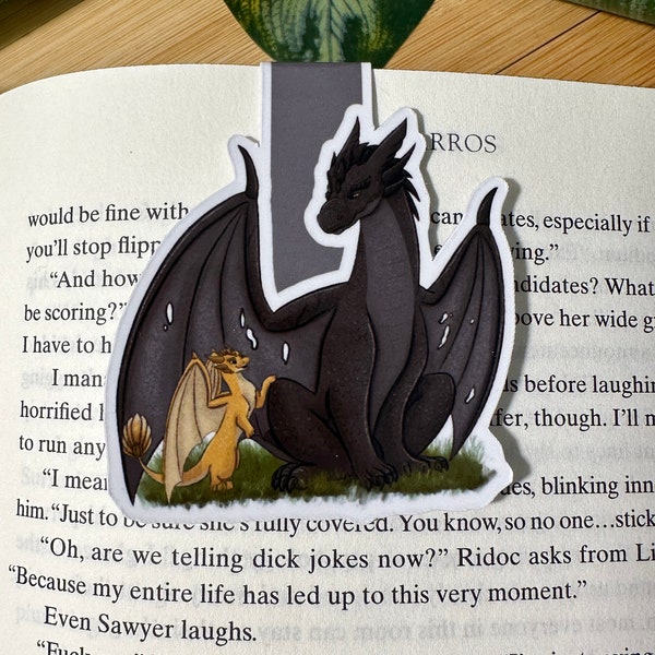 Tairn and Andarna Magnetic Bookmark | Fourth Wing Licensed Merch | Tairn and Andarna | Bookish Merchandise | Iron Flame Merch