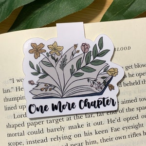 One More Chapter Magnetic Bookmark | Magnet Bookmarks | Bookmark Magnets |