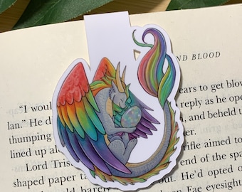 Opal Dragon Magnetic Bookmark | Magnet Bookmarks | Bookmark Magnets | Birthstones | Crystals |