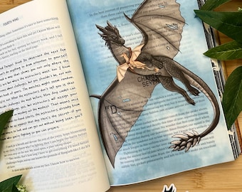 Fourth Wing Page Overlays | Licensed Merchandise | Tairn and Andarna | Bookish Merch | Book Overlays | Iron Flame Merch | Onyx Storm