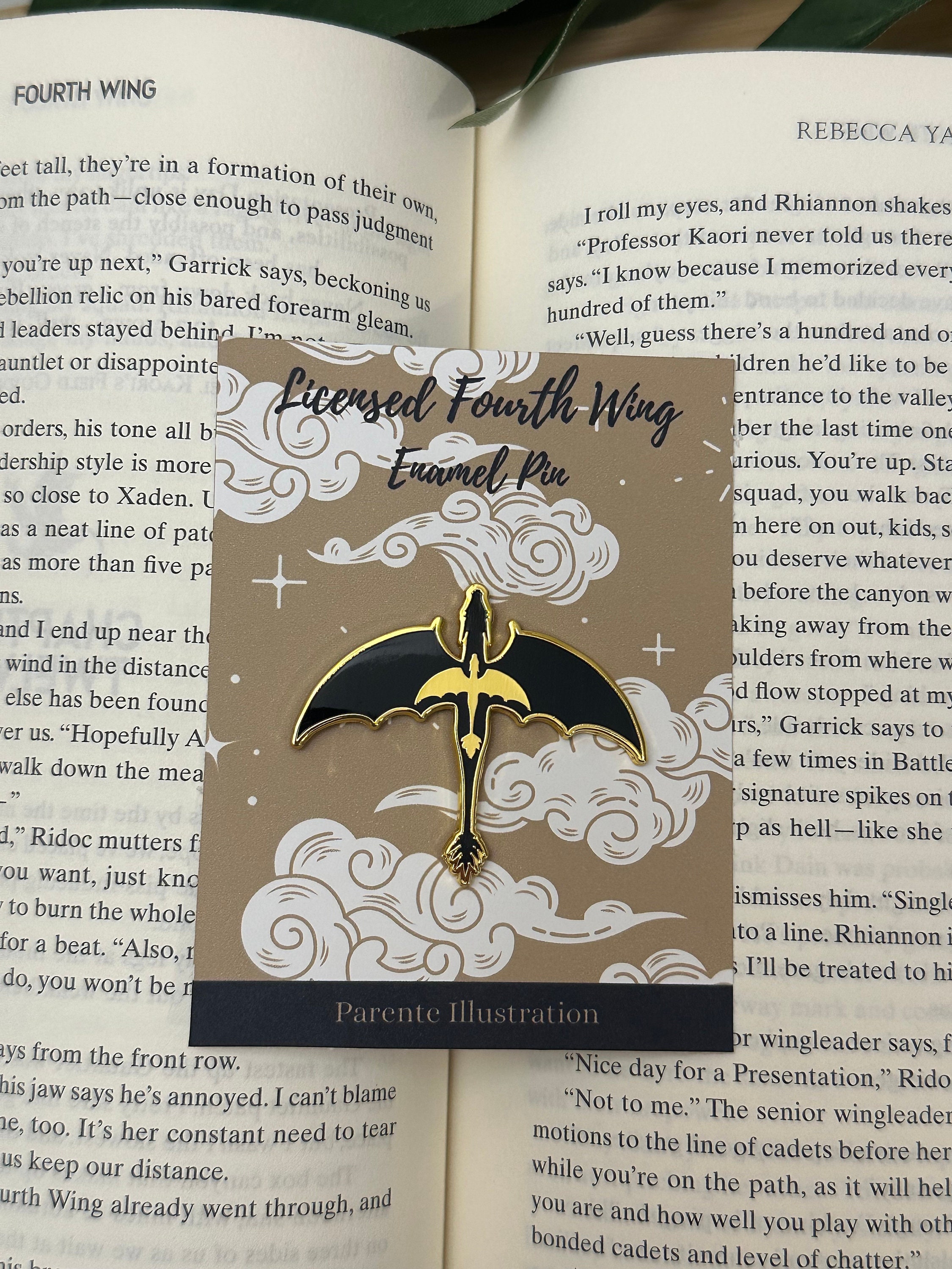 Violet's Tattoo Enamel Pin | Fourth Wing Merchandise | Rebecca Yarros| Bookish Merch | Pins | Tairn and Andarna | Iron Flame | Onyx Storm