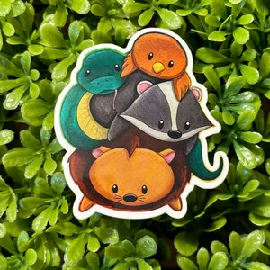 Cute Animal Pile Sticker | Waterproof Sticker | UV Protected Sticker | Vinyl Sticker | Laptop Sticker | Decal |