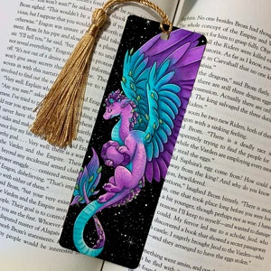 Amethyst Dragon Bookmark | Dragon Books | Fantasy Books | Dragon Accessories | Fantasy Bookmarks | Dragon Bookmark