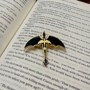 Violet's Tattoo Enamel Pin | Fourth Wing Merchandise | Rebecca Yarros| Bookish Merch | Pins | Tairn and Andarna | Iron Flame | Onyx Storm