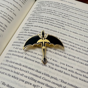 Violet's Tattoo Enamel Pin | Fourth Wing Merchandise | Rebecca Yarros| Bookish Merch | Pins | Tairn and Andarna | Iron Flame Gifts |