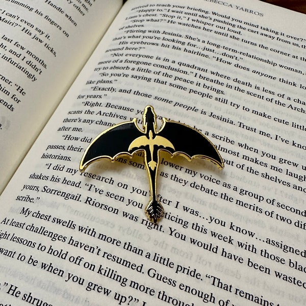 Violet's Tattoo Enamel Pin | Fourth Wing Merchandise | Rebecca Yarros| Bookish Merch | Pins | Tairn and Andarna | Iron Flame | Onyx Storm