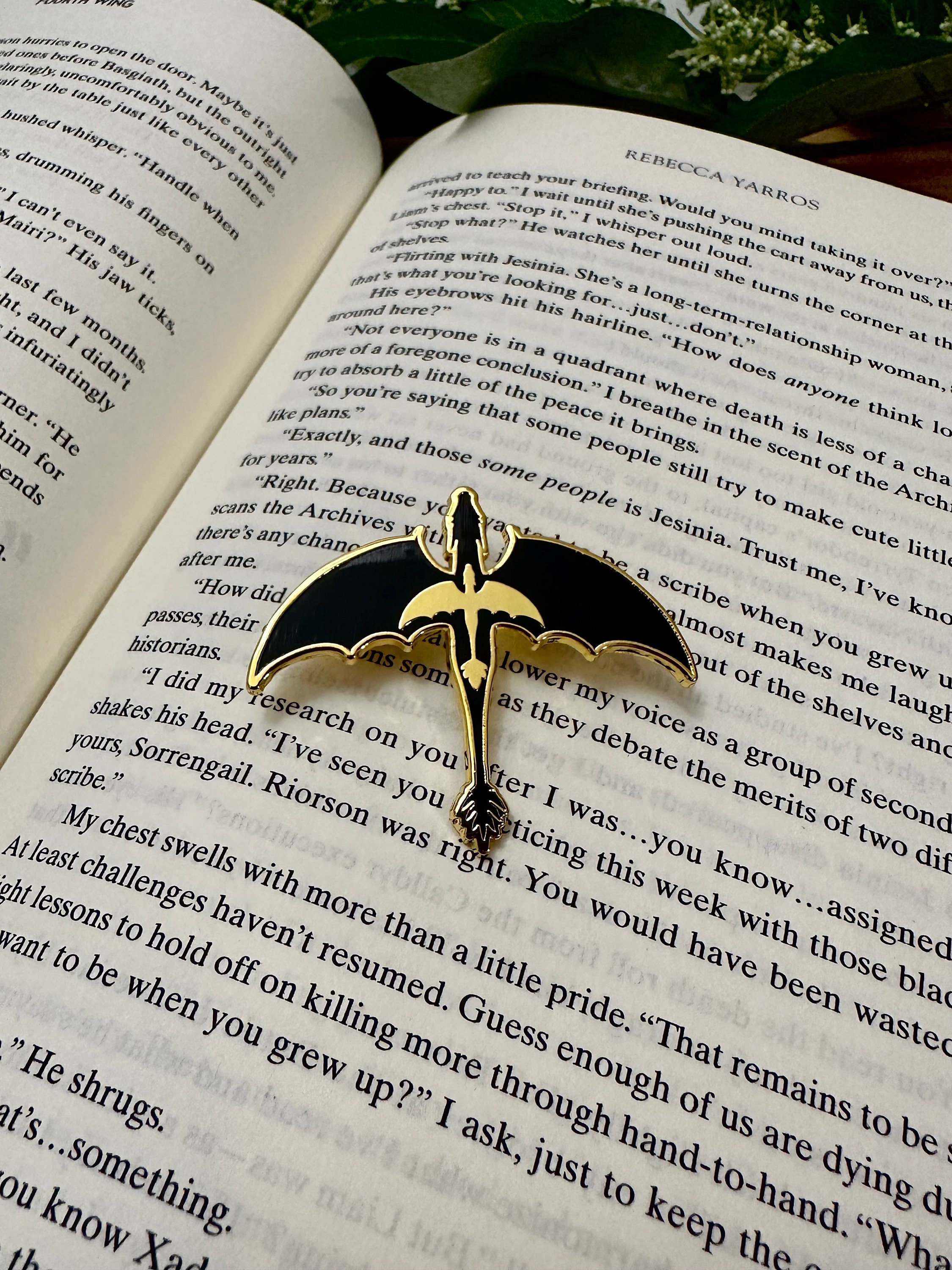 Violet's Tattoo Enamel Pin | Fourth Wing Merchandise | Rebecca Yarros| Bookish Merch | Pins | Tairn and Andarna | Iron Flame | Onyx Storm