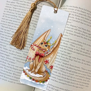 Gingerbread Dragon Bookmark | Book Lover Gifts | Book Accessories | Cute Bookmarks | Dragon Gifts |