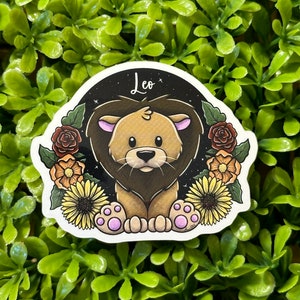 Leo Sticker | Zodiac Sticker | Waterproof Sticker | UV Protected Sticker | Leo Zodiac Gift |