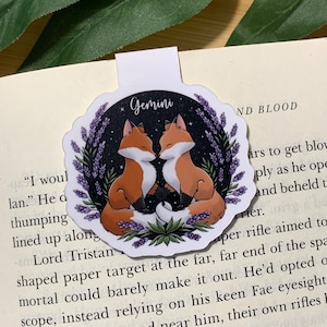 Gemini Magnetic Bookmark | Magnet Bookmarks | Bookmark Magnets | Zodiac Sign | Zodiacs |
