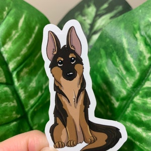 German Shepherd Sticker Dog Sticker Waterproof Sticker UV Protected ...
