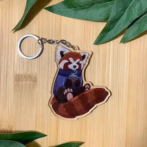 So Matcha Cuteness Keychain | Red Panda Keychain | Cute Animal Keychain | Keychain | Backpack Accessories | Panda Gifts |