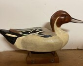 Drake Pintail Decoy - Hand Carved
