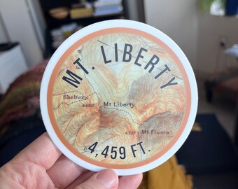 Mt. Liberty 4-Zoll-Vinyl-Aufkleber