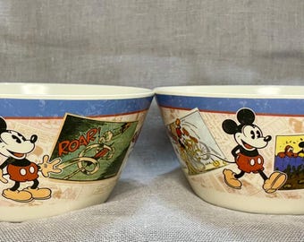 Vintage Zak Designs Mickey Mouse Comic Strip Bowl