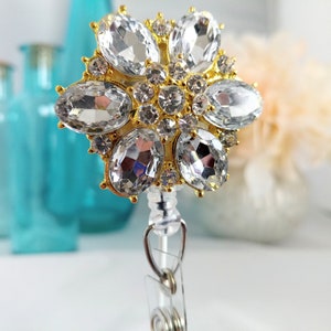 New York, NY.  This Rhinestone Badge Holder is Flamboyant!