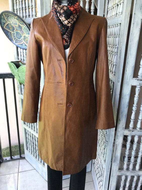 Vintage 90s Guess leather coat