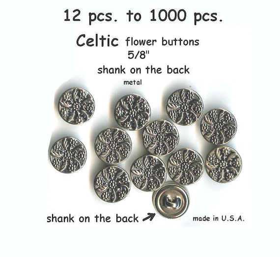 24 Antique/vintage 15mm Mother of Pearl Buttons on Card, Clothes