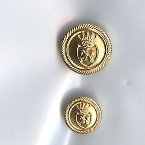 1 Set of Celtic Blazer Buttons Gold Designer Mens or Womens Blazer Metal Buttons-Double Breasted image 3