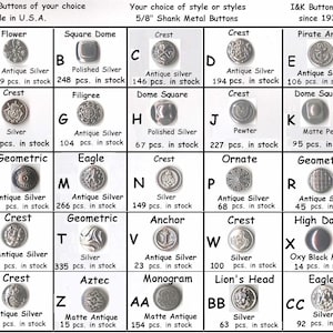 30 Metal 5/8" Buttons Silver, Pewter, Antique-Silver 15mm School Plays Buttons- medieval clothing Renaissance Faire Clothing