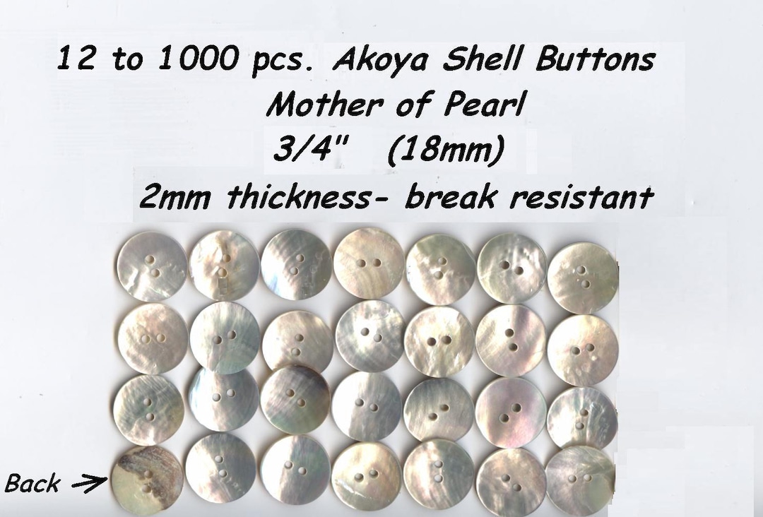 12 to 1000 Pcs. Akoya 3/4