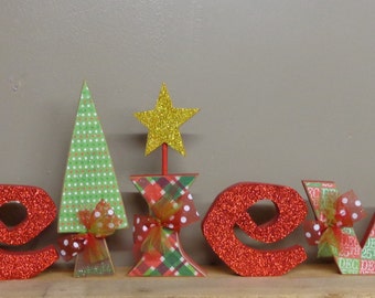 Christmas Decor, Winter Decor, Believe Letters