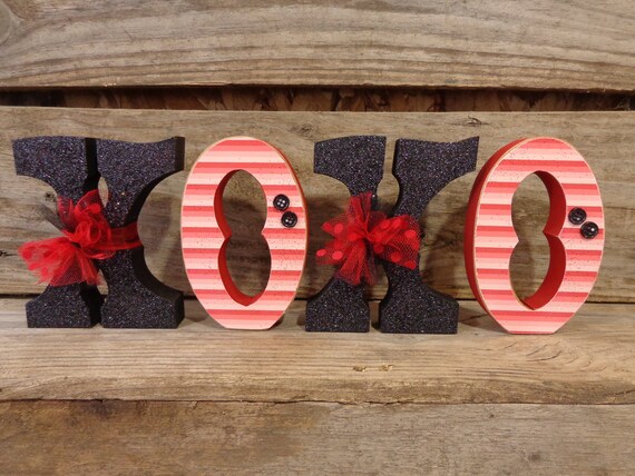 Valentines Decor Valentines Decorations Xoxo Glittered Xoxo Etsy