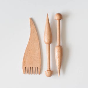 Weaving Comb and Tapestry Bobbin Tool Kit image 1