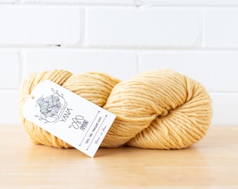 Yana Super Bulky Wool Yarn | Buttercream Yellow