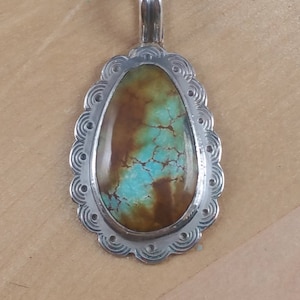 Carico Lake  Turquoise  Tear Drop Pendant (P-0109)
