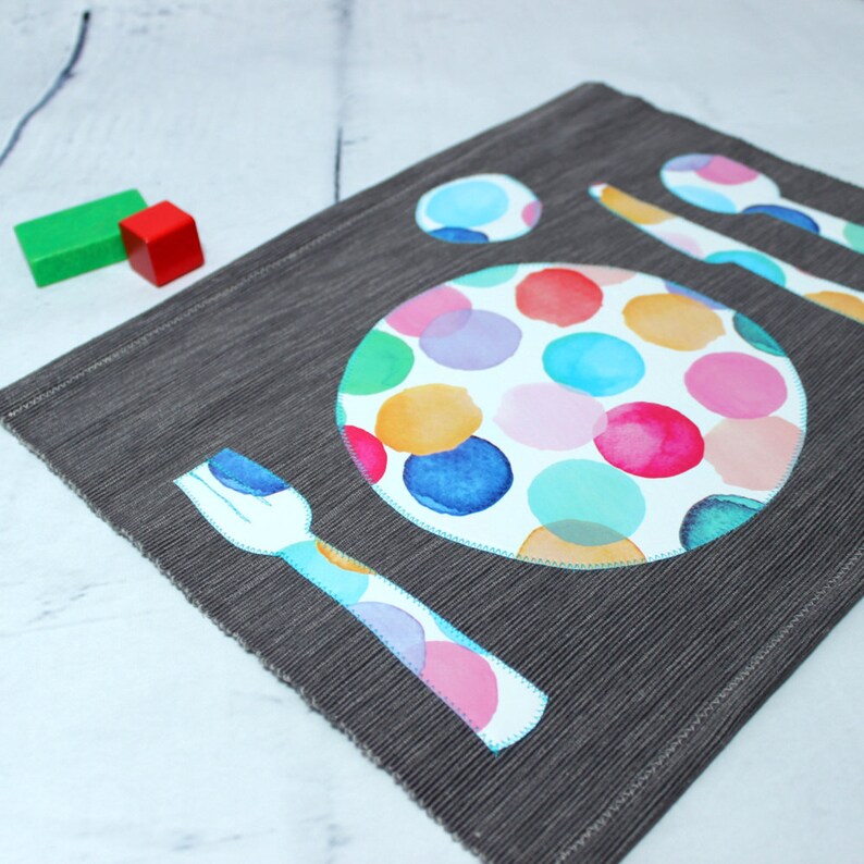 Montessori Placemat for Kids Place Setting Montessori Etsy