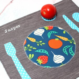 Kids Placemat, Montessori Materials,Back to School, Personalized Kids, Homeschool,Montessori Practical Life, Kids Place Setting, Table Mats image 2